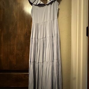 Katherine Kidd- new with tags! Elegant Light Blue Sleeveless Dress